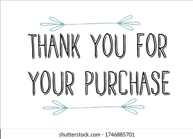 Thank You For Your Purchase Images Stock Photos Vectors Shutterstock