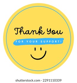 Thank you for your support