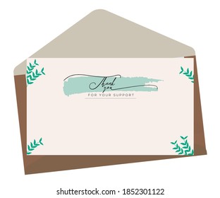 Thank you for your support card design for online buyers.