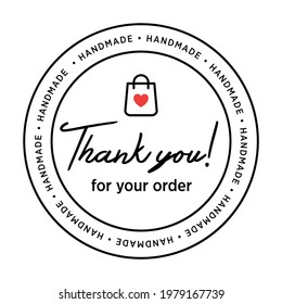 thank your for your order stamp