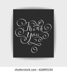 Thank you,Wedding words with hand drawn lettering,For design wedding invitations, photo overlays and thank you cards.