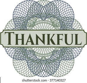 Thankful abstract rosette