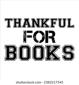 Thankful for Books, Book Vector