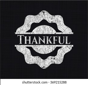 Thankful chalk emblem