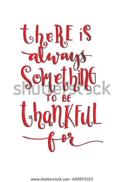 Thankful Grateful Blessed On White Background Stock Vector (Royalty