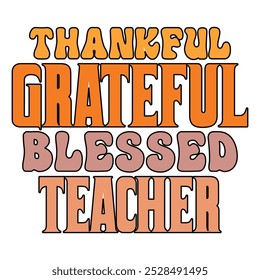 
Agradecido Grateful abençoado professor T-shirt Design Lover