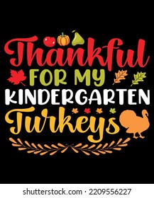 thankful for my kindergarten turkeys Thanksgiving design