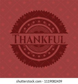 Thankful red emblem