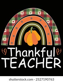 Thankful Teacher Turkey Pumpkin, thanksgiving 2024, perfect Thanksgiving day gift, funny turkey wine, family t-shirt, turkey day gift shirt excellent present, turkey day party, thanksgiving graphic 