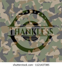 Thankless camo emblem