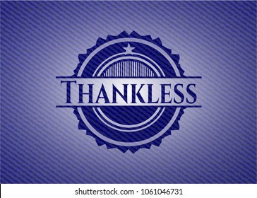 Thankless denim background