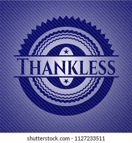 Thankless denim background