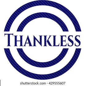 Thankless jean background