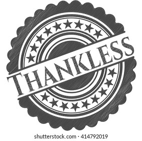 Thankless pencil emblem