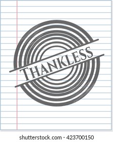 Thankless-Bleistiftemblem