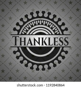 Thankless retro style black emblem