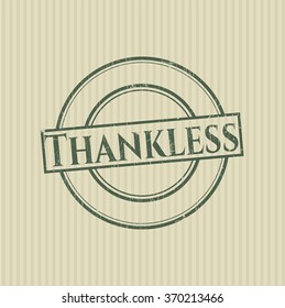 Thankless rubber stamp