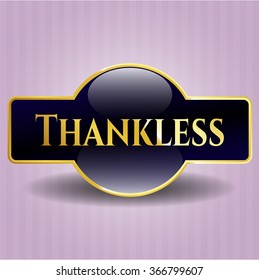 Emblema brillante sin Gracias