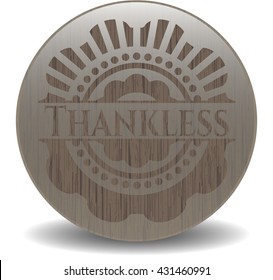 Thankless wooden emblem