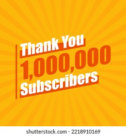 Gracias a 100000 suscriptores, los suscriptores de 1M celebran el diseño colorido moderno.