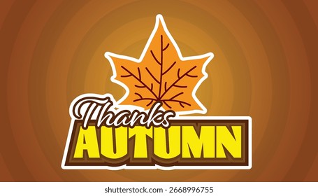 thanks autumn editable text effect template
