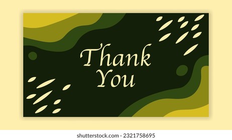 thanks banner with natural green banner