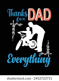 Thanks DAD for everything t-shirt design