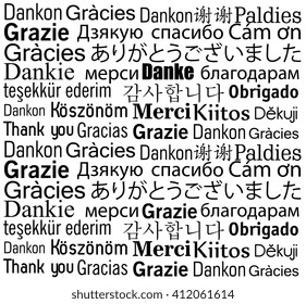 thanks in different languages design 