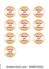 Thanks for the followers 100, 200, 300, 400,500, 600, 700, 800, 900, 1000