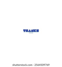 Thanks friend vector design in white background