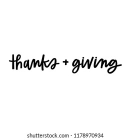 Thanks and giving