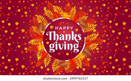 Thanks giving background design vectore.