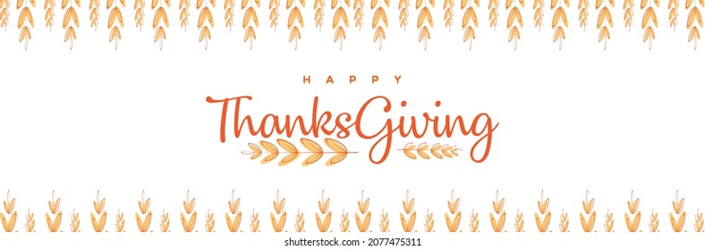 Thanks giving banner or invitation card design