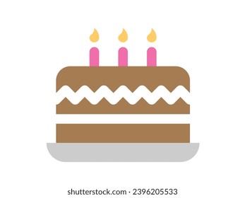 Thanks Giving Cake  Icon vector illustration.