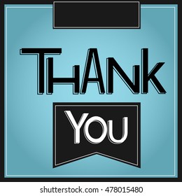 Thanks giving card. Nice blue background.