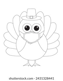 thanks giving coloring page for kids and adults coloring book page beautiful turkey
