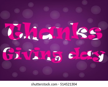 Thanks giving day