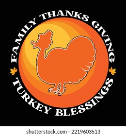 Thanks Giving Day T-shirt design