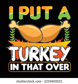 Thanks Giving Day T-shirt design