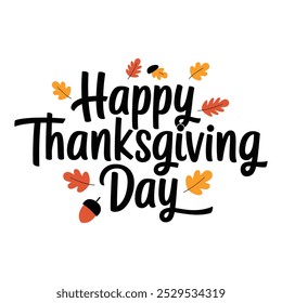 A Thanks Giving Day Typography Design