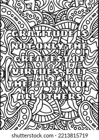 Thanks Giving line art illustration coloring page