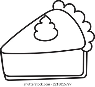 Thanks Giving line art illustration coloring page