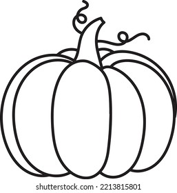 Thanks Giving line art illustration coloring page