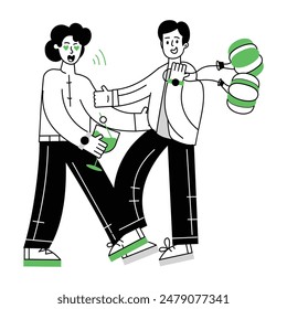 Danke für lineare Mini-Illustrationen 
