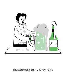 Thanks giving Linear Mini Illustrations 
