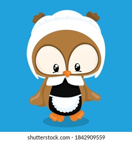thanks giving owl design vector illustration