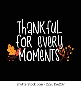 Thanks giving printable vector design 