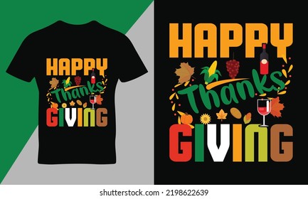 Thanks giving quote t-shirt design template ,typography t-shirt design template vector