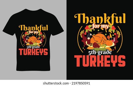 Thanks giving quote typography t-shirt design vector