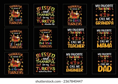 Thanks giving Shirt bundle, Set of Thanks giving t  t-shirt, Turkey day
